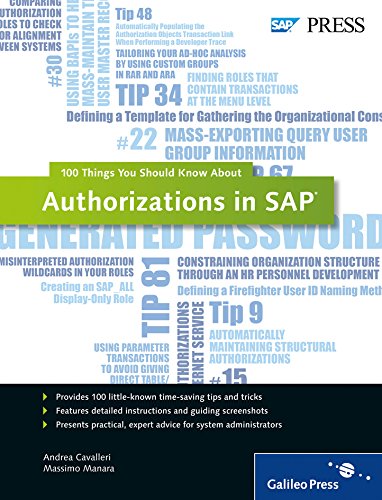 Authorizations In SAP: 100 Things You Should Know About... - SAP Basis Easy